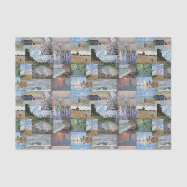 Claude Monet - Masterpieces Patchwork Tissue Paper (Front)