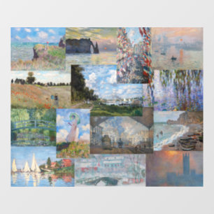 Claude Monet - Masterpieces Patchwork Window Cling