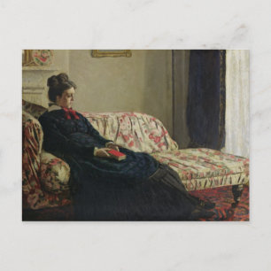 Claude Monet Meditation or Madame Monet Postcard