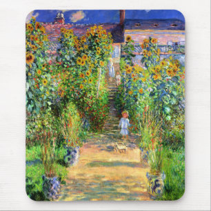 Claude Monet: Monet's Garden at Vétheuil Mouse Pad