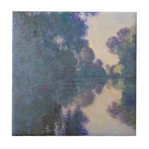 Claude Monet Morning on the Seine near Giverny Tile
