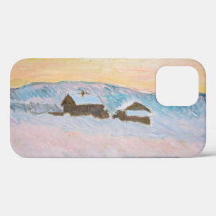 Claude Monet - Norway Landscape, Blue Houses iPhone 12 Case