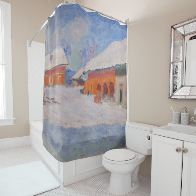 Claude Monet - Norway, Red Houses at Bjornegaard (In Situ)