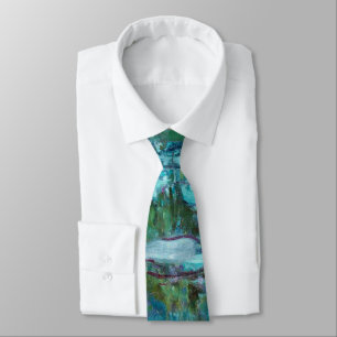 Claude Monet Nympheas Water Lilies Flowers Pond Tie