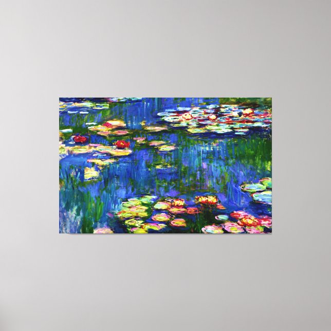 Claude Monet Oil Painting Water Lilies /Nymphéas Canvas Print (Front)