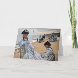 Claude Monet - On the Beach at Trouville Card