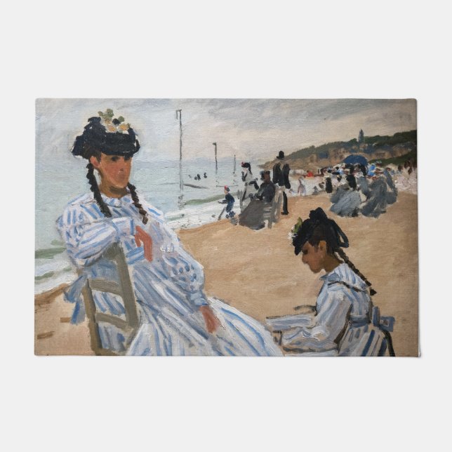 Claude Monet - On the Beach at Trouville Doormat (Front)