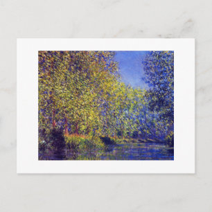 Claude Monet painting bend in Epte near Giverny Postcard