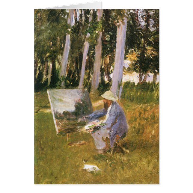 Claude Monet Painting, Edge of a Wood par Sargent (Devant)
