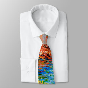 Claude Monet painting, Near Monte Carlo  Tie