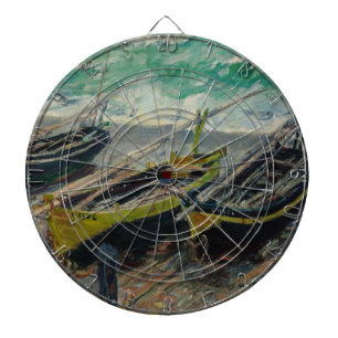 Claude Monet Painting Oil Canvas Artistic Nature Dartboard