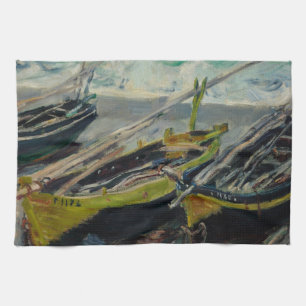 Claude Monet Painting Oil Canvas Artistic Nature Kitchen Towel