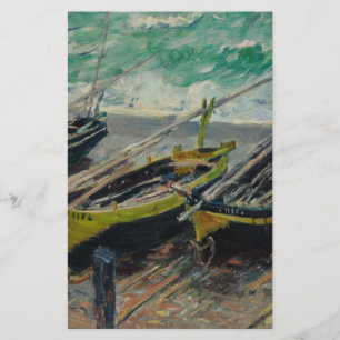 Claude Monet Painting Oil Canvas Artistic Nature Stationery