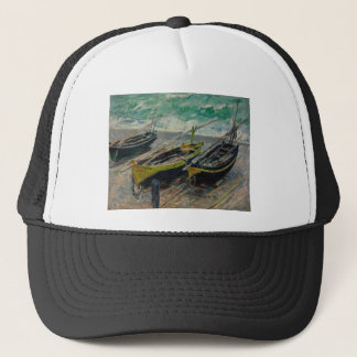 Claude Monet Painting Oil Canvas Artistic Nature Trucker Hat