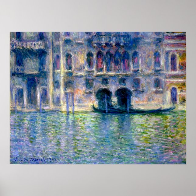 Claude Monet Palazzo da Mula in Venice Poster (Front)