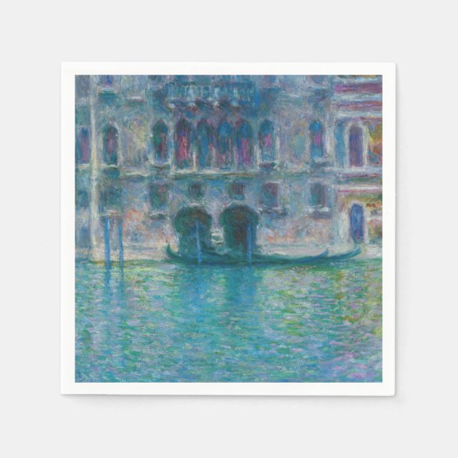 Claude Monet - Palazzo da Mula Napkin (Front)