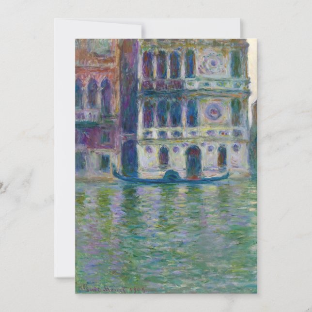 Claude Monet - Palazzo Dario Invitation (Front)