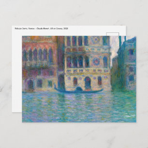 Claude Monet - Palazzo Dario Postcard