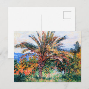 Claude Monet, Palm Tree at Bordighera, Postcard
