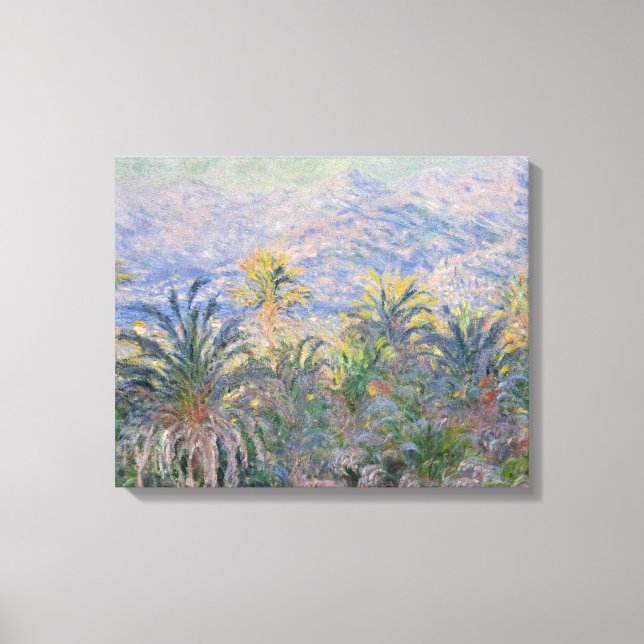 Claude Monet | Palm Trees at Bordighera Canvas Print (Front)