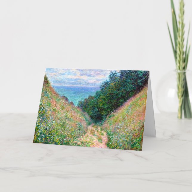 Claude Monet: Path at La Cavee Pourville Card (Front)
