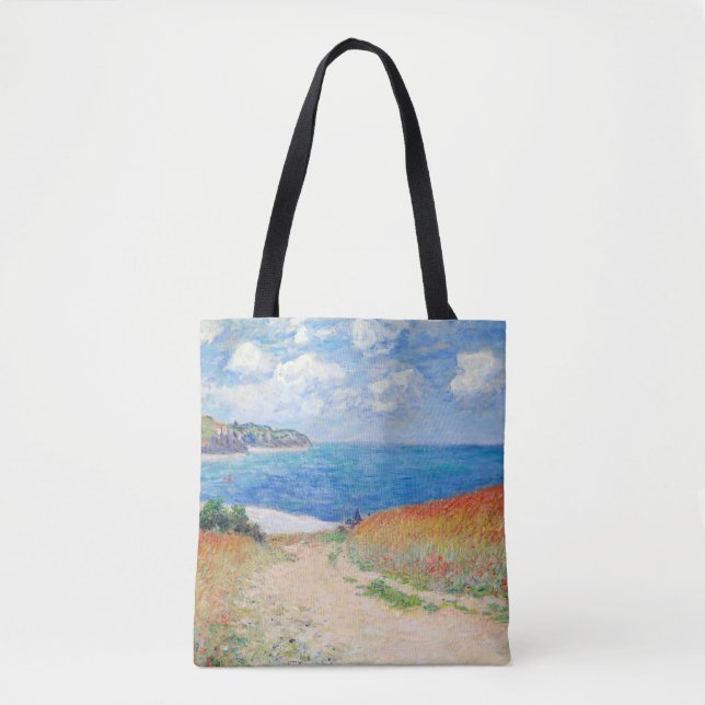 Claude Monet - Path in Wheat Fields at Pourville Tote Bag (Front)