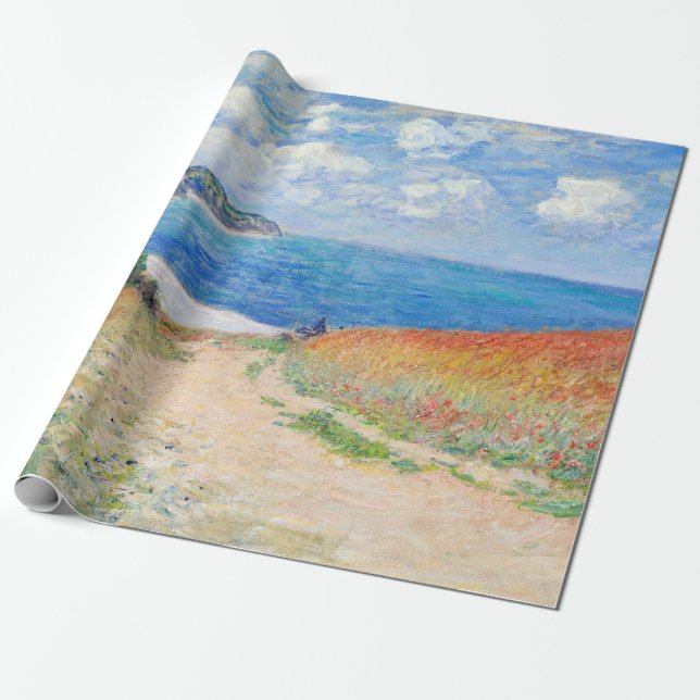 Claude Monet - Path in Wheat Fields at Pourville Wrapping Paper (Unrolled)