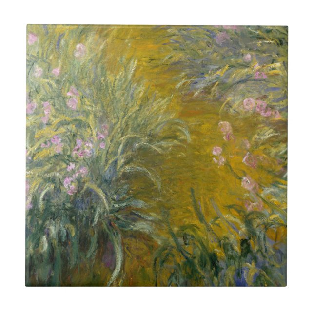 Claude Monet | Path through the Irises Tile (Front)