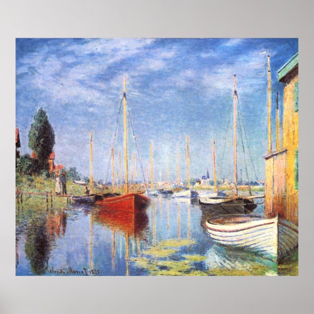 Claude Monet: Pleasure Boats at Argenteuil Poster (Front)