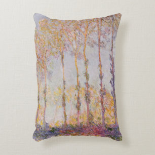 Claude Monet Poplars on the Banks of the Epte Decorative Pillow