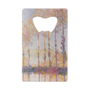Claude Monet Poplars on the Banks of the Epte Wallet Bottle Opener