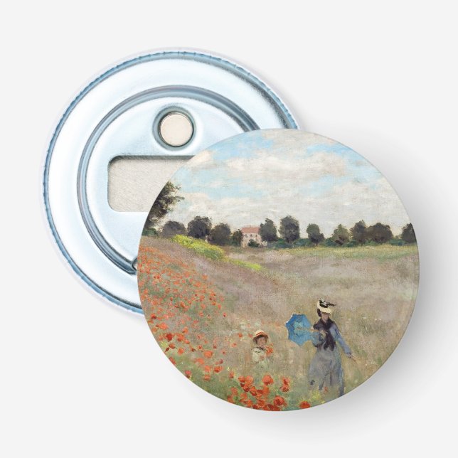 Claude Monet - Poppy Field Bottle Opener (Front)