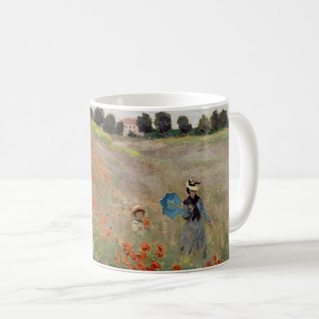 Claude Monet - Poppy Field Coffee Mug (Front Right)