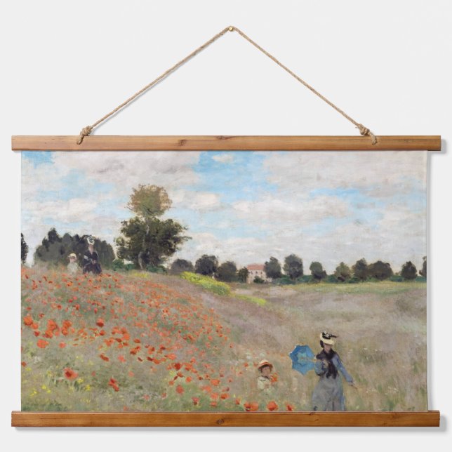 Claude Monet - Poppy Field Hanging Tapestry (Front)