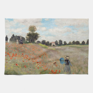 Claude Monet - Poppy Field Kitchen Towel