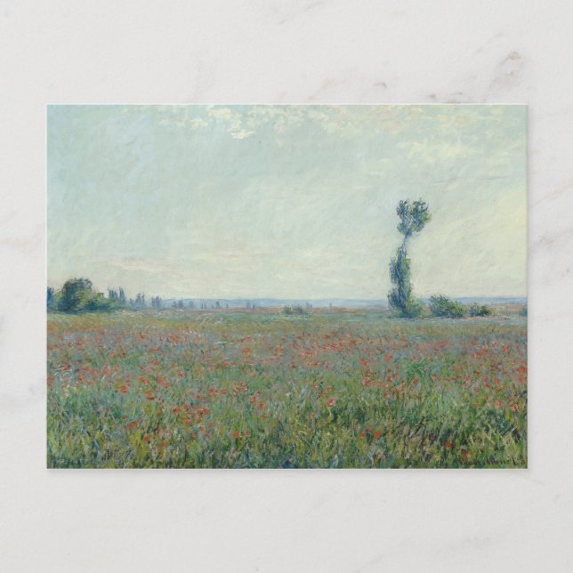 Claude Monet - Poppy Field Postcard (Front)