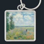 Claude Monet - Poppy Fields near Argenteuil (1875) Keychain<br><div class="desc">Poppy Fields near Argenteuil - Claude Monet,  Oil on canvas,  1875</div>