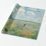 Claude Monet - Poppy Fields near Argenteuil (1875) Wrapping Paper<br><div class="desc">Poppy Fields near Argenteuil - Claude Monet,  Oil on canvas,  1875</div>