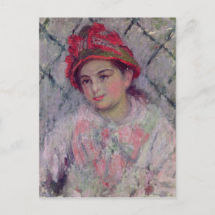 Claude Monet   Portrait of Blanche Hoschede Postcard
