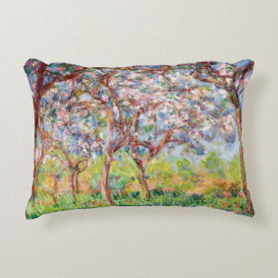 Claude Monet Printemps a Giverny, 1903 Decorative Pillow