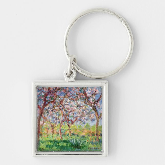 Claude Monet | Printemps a Giverny Keychain (Front)