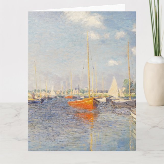 Claude Monet. Red Boats, Argenteuil Card (Front)