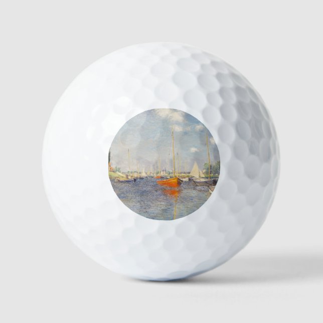 Claude Monet. Red Boats, Argenteuil Golf Balls (Front)