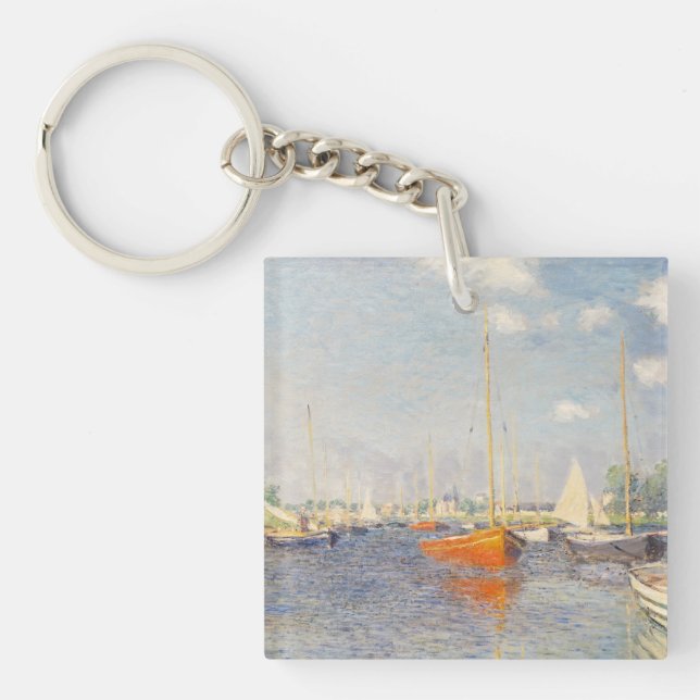 Claude Monet. Red Boats, Argenteuil Keychain (Front)