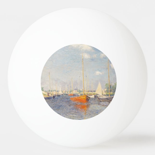Claude Monet. Red Boats, Argenteuil Ping Pong Ball (Front)