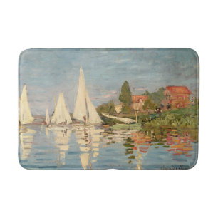 Claude Monet Regatta at Argenteuil, c.1872 Bath Mat