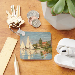 Claude Monet   Regatta at Argenteuil, c.1872 Keychain