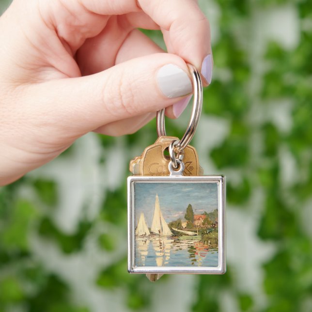 Claude Monet | Regatta at Argenteuil, c.1872 Keychain (Hand)