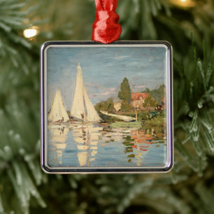 Claude Monet   Regatta at Argenteuil, c.1872 Metal Ornament