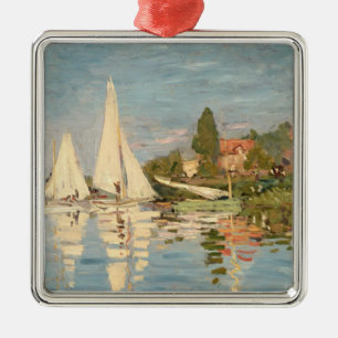 Claude Monet   Regatta at Argenteuil, c.1872 Metal Ornament